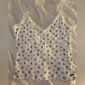 Hollister Floral Lace Tank Top